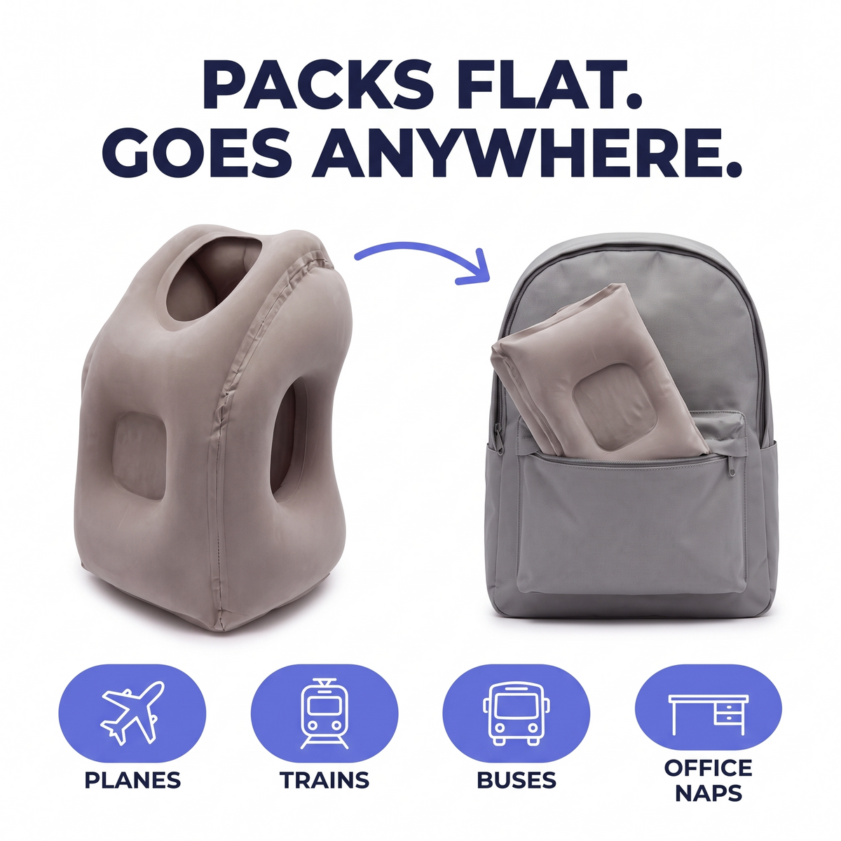 Packs flat, goes anywhere